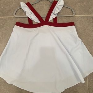 Light Blue/Maroon Blouse